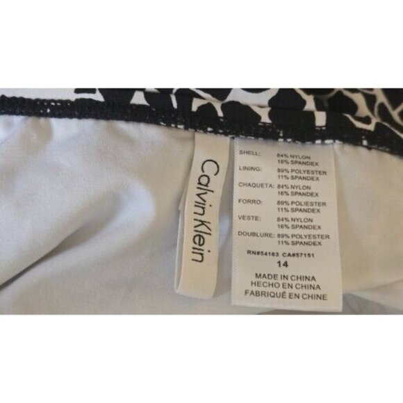 Calvin Klein Women's Multicolor Lined Wireless One-Piece Swimming Suit size 14 - Picture 5 of 6